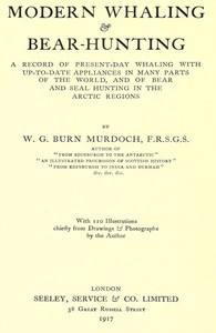 cover for book Modern Whaling & Bear-Hunting