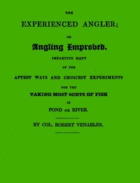 cover for book The Experienced Angler; or Angling Improved
