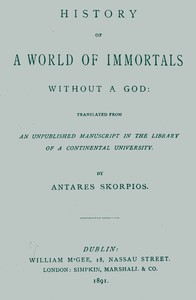 cover for book History of a World of Immortals without a God