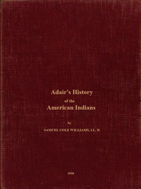 cover for book Adair's History of the American Indians