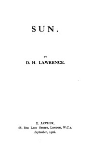 cover for book Sun