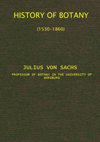 Cover of the book History of botany (1530-1860) by Julius Sachs